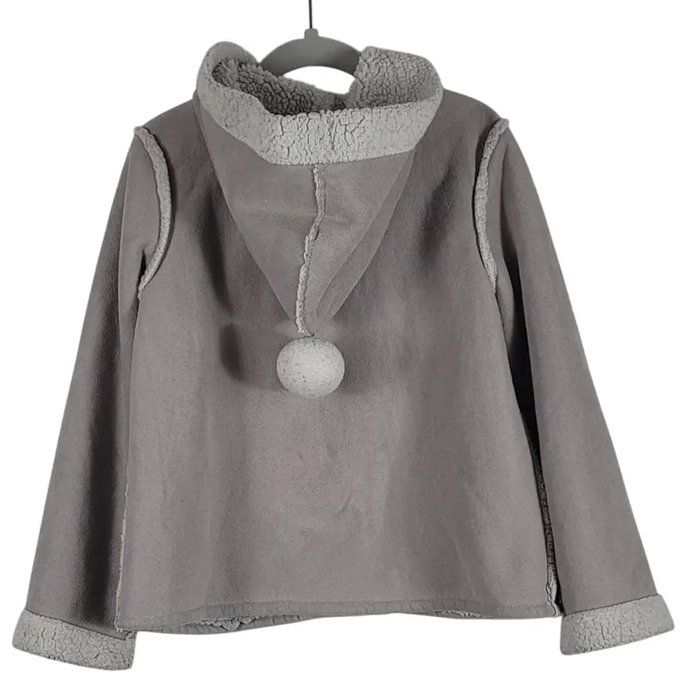 Savannah Faux Suede/Sherpa Lined Hooded Jacket Girls 6